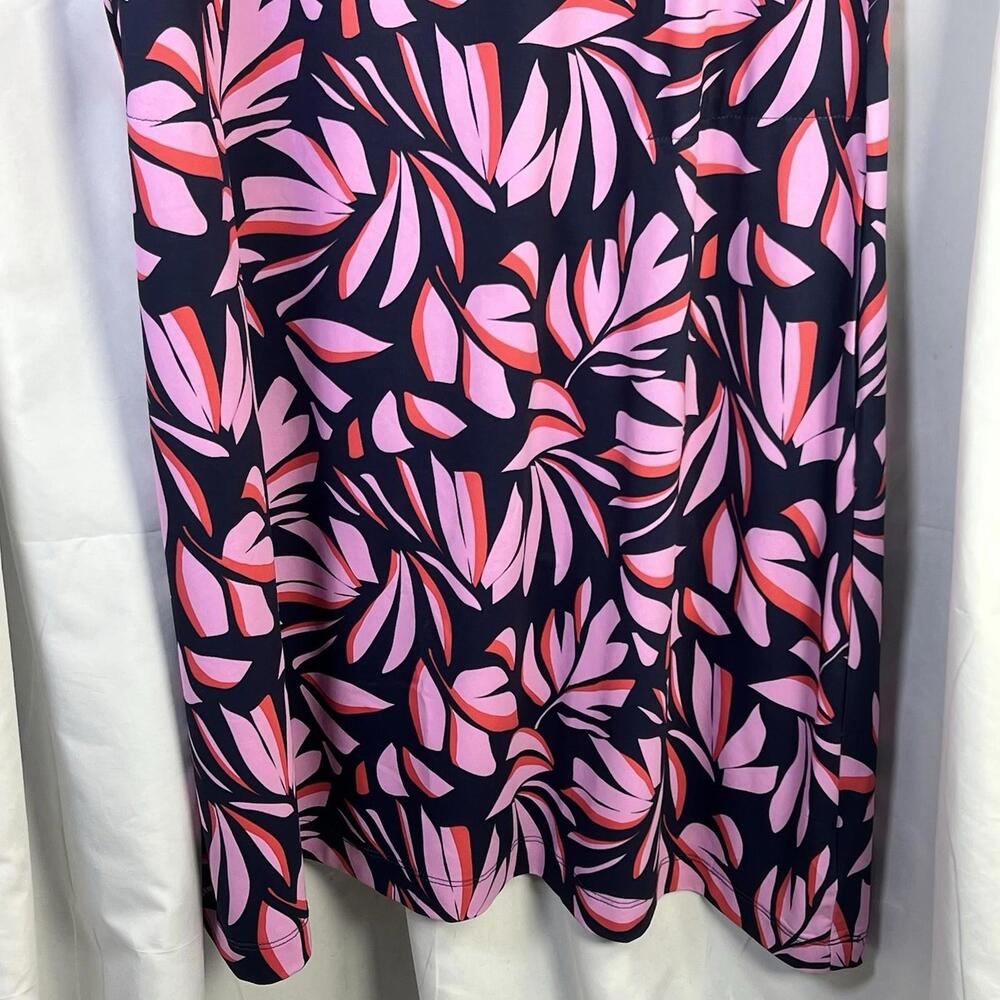 Women's Columbia Chili River Omni-Wick SPF 50 Pink Navy Leaf Dress XXL Pockets - Picture 3 of 9